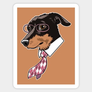 Lady Dachshund Sticker